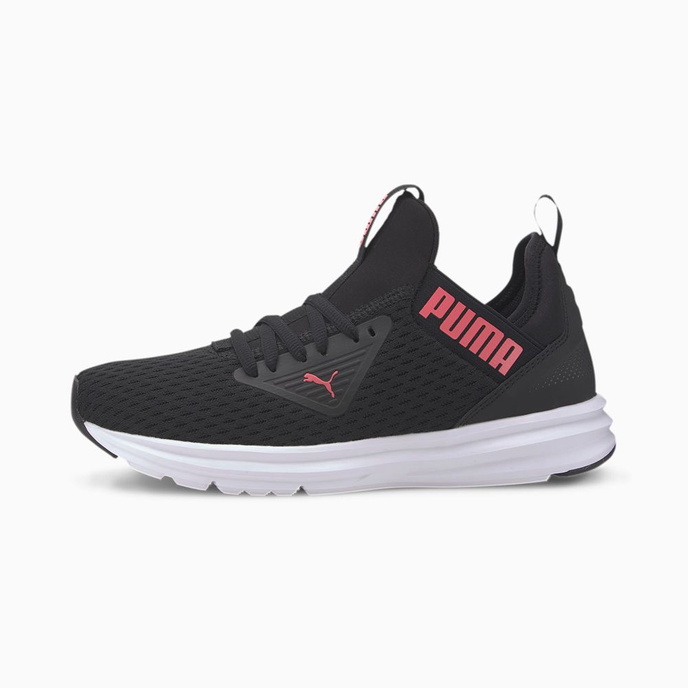 Puma Enzo Beta Mesh Női Edzőcipő - Fekete/Narancssárga Korall ( Hungary - DTAGL7524 )